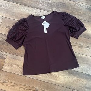 Luxology Women’s Blouse with Puff Sleeves